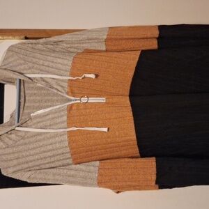 Women's color block hoodie